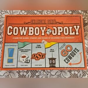 SEALED COWBOYOPOLY MONOPOLY OKLAHOMA STATE OSU LATE FOR THE SKY ALUMNI STUDENTS